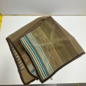 Van Laack‎ Square  Silk Scarf Tribal Pattern Multicolor Made In Italy